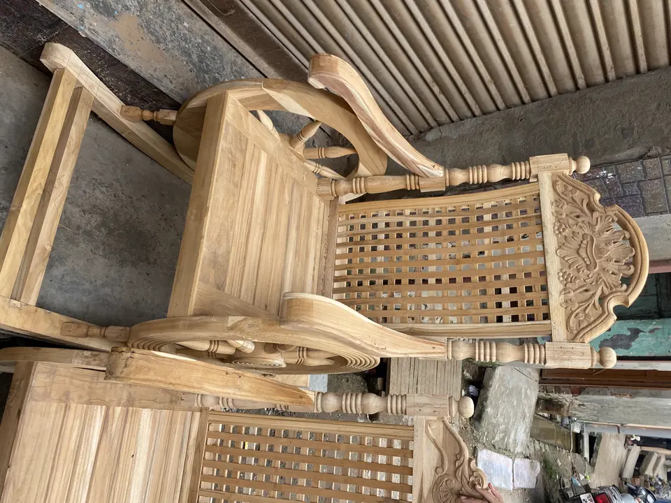 Teak wood Rocking Chair || Rocking chair uploaded by business on 8/31/2023