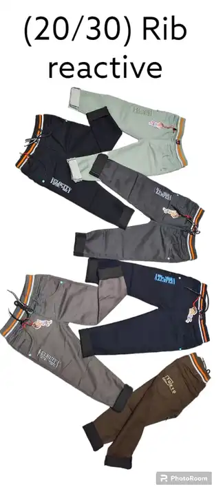 Rib reactive pants 16-30 uploaded by Shivkrupa Textile on 9/1/2023