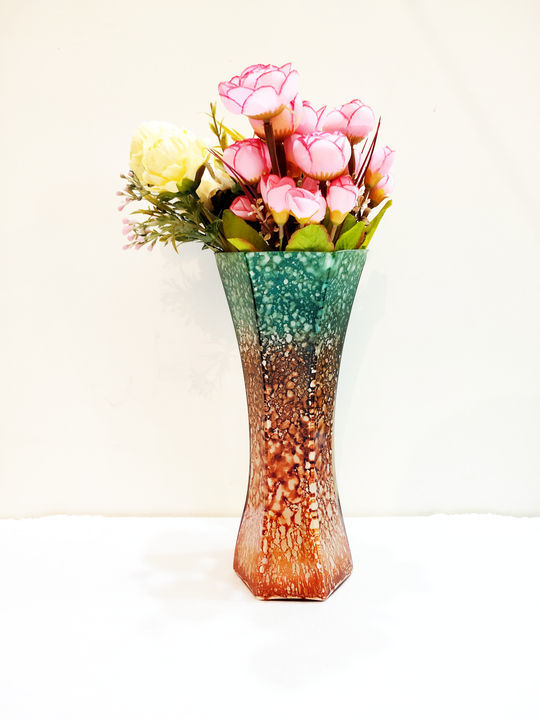SVKD Glass Flower Vase  uploaded by Siddhi Vinayak Kanch Decoraters  on 3/20/2021