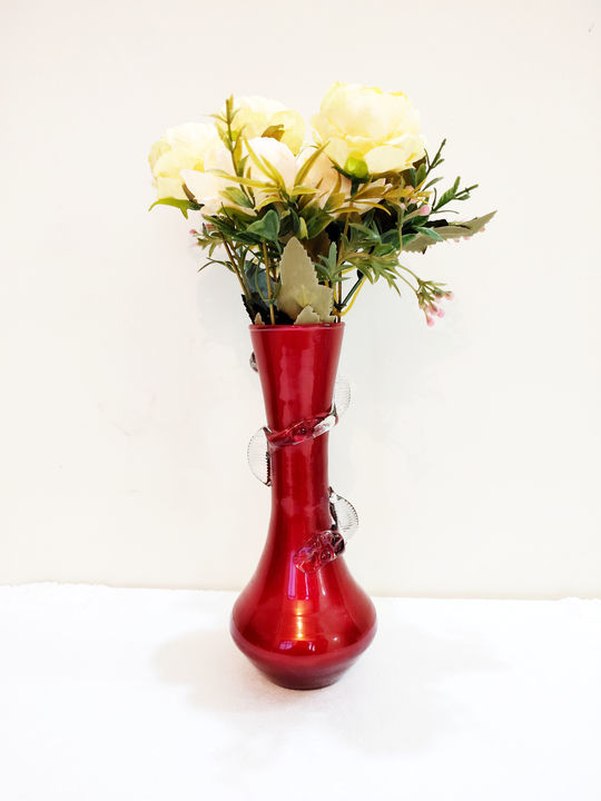 SVKD Glass Flower Vase uploaded by Siddhi Vinayak Kanch Decoraters  on 3/20/2021