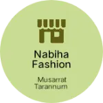 Business logo of Nabiha fashion