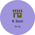 Business logo of K soni