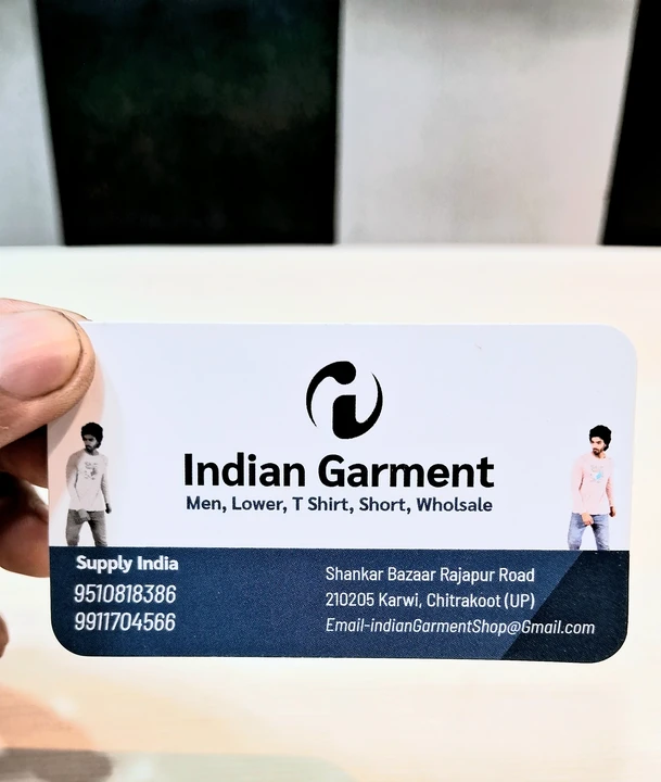 Visiting card store images of Indian Garment