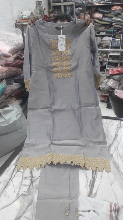 Chanderi gown  uploaded by Pearl creation on 9/1/2023
