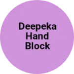 Business logo of Deepeka hand block print