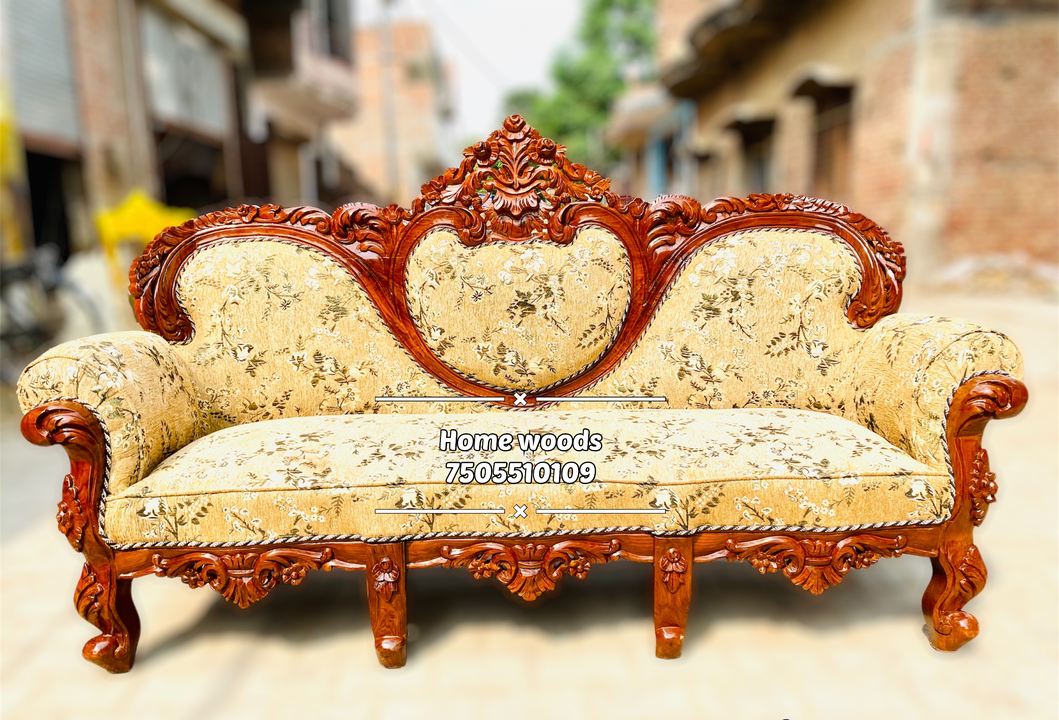 Wooden sofa set || maharaja sofa set uploaded by Habiba woods on 9/1/2023