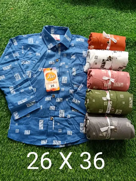Kids printed shirt 26/36 size uploaded by Shree gurudev collection / 9806507567 on 9/1/2023