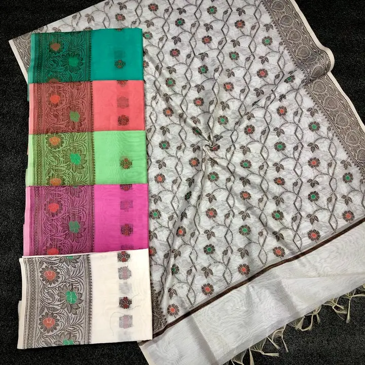 Banarasi cotton suits 3 pcs  uploaded by business on 9/1/2023