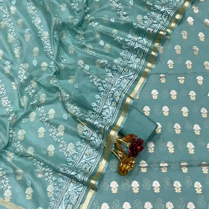 Banarasi Mercerised Silk Suits uploaded by REGALIA WEAVERS ENTERPRISES on 9/1/2023