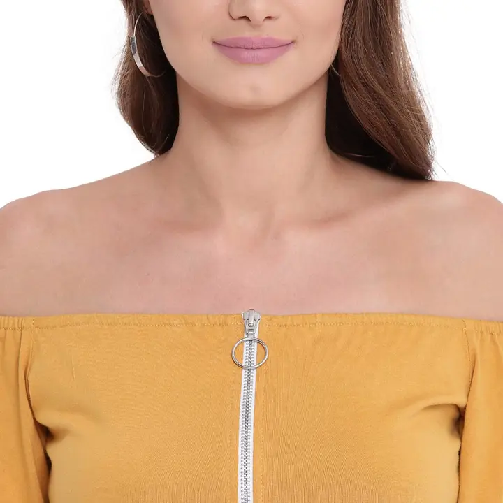 Mustard Color Zip Style Top uploaded by business on 9/1/2023