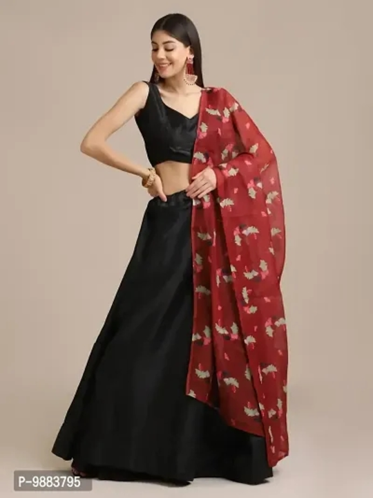 Women  Art Silk Semi Stitched Lehenga Choli uploaded by business on 9/1/2023