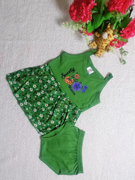 Newborn baby Girl Frock Set 209 M uploaded by Kids Wear WA:7348977195 Bangalore  on 9/1/2023