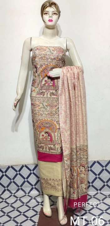 COTTON KHADI MADHUBANI PRINT SUIT  uploaded by S.N.COLLECTIONS  on 9/1/2023