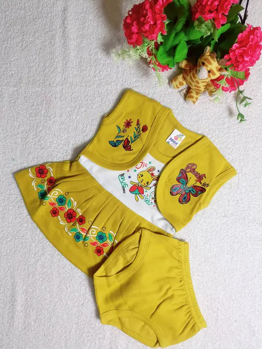 Girl Baby Coat model Frock set  441 ML uploaded by Kids Wear WA:7348977195 Bangalore  on 9/1/2023