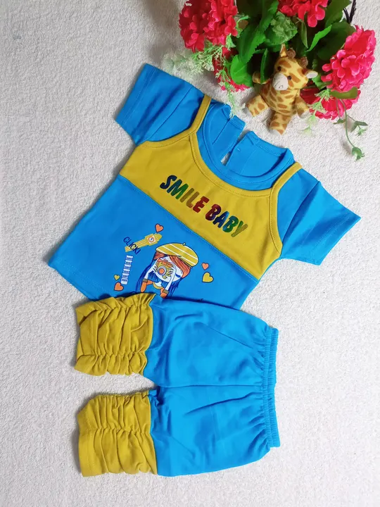 Girl baby t-shirt and Capri set 472 M uploaded by Kids Wear WA:7348977195 Bangalore  on 9/1/2023