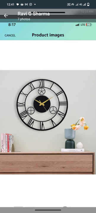 Morden. Metal Wall Clock  uploaded by business on 9/1/2023