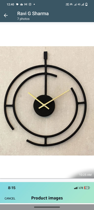 Morden Metal Wall Clock  uploaded by business on 9/1/2023