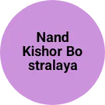 Business logo of Nand kishor bostralaya