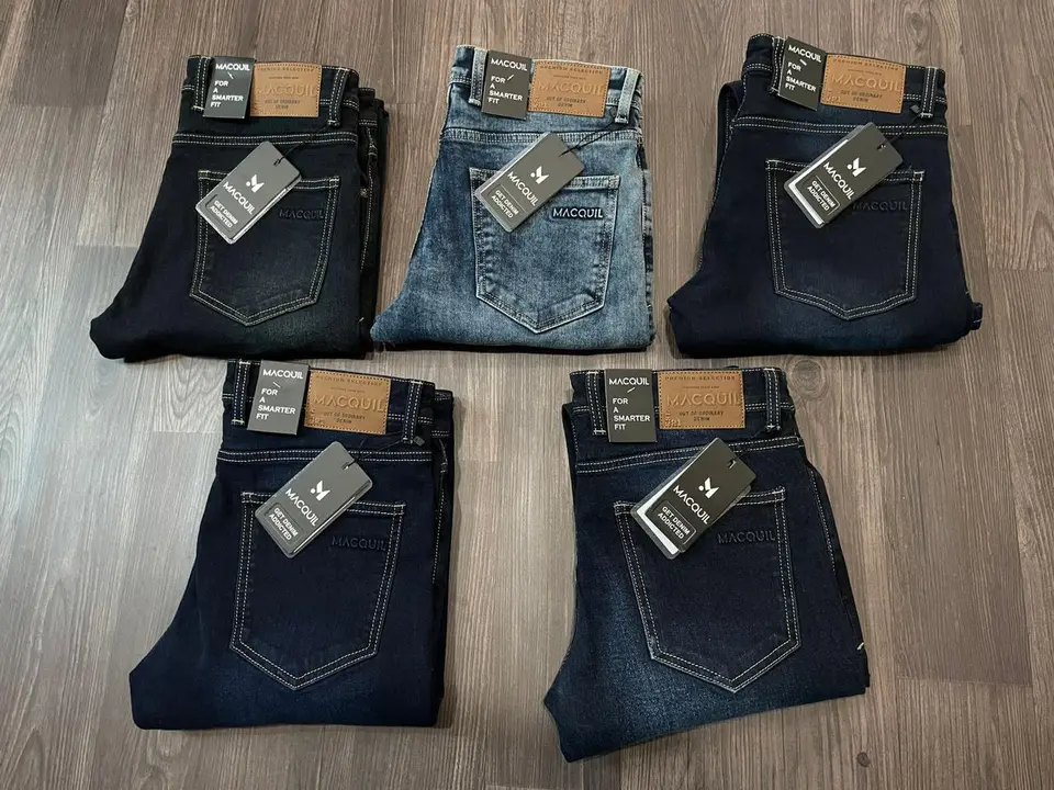 MACQUIL men torn jeans with inside patch uploaded by Mivit Apparels on 9/2/2023
