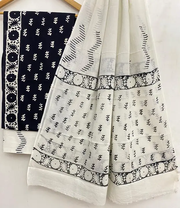 Cotton dupatta suit  uploaded by business on 9/2/2023