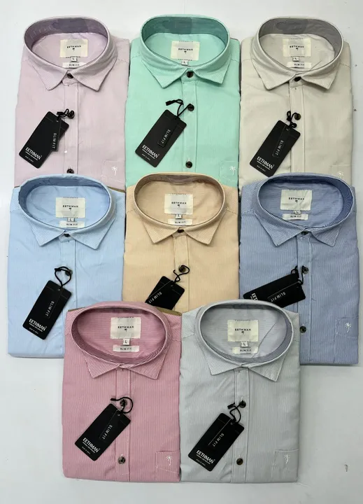*💯% Original Men’s Premium Full Sleeves Oxford Cotton Stripes Shirts*

Brand:*EETHMAN®️[O.G]*
Fabri uploaded by business on 9/2/2023