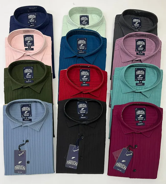 *💯% Original Branded Men’s Premium Imported Crush Plain Half Sleeves Shirts*

Brand:*FIRE GUN®️[O.G uploaded by business on 9/2/2023