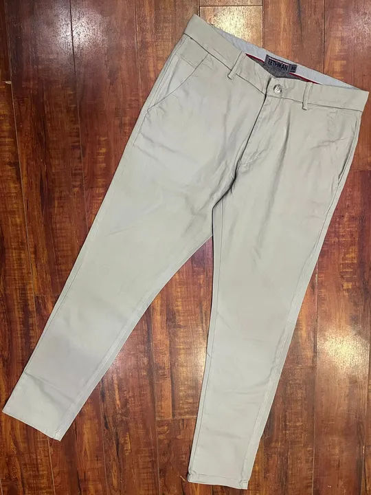 *💯% MEN’S BRANDED PREMIUM QUALITY COTTON CHINOS*

Brand: *EETHMAN®️ [O.G]* 
Fabric: Arvindh Mills C uploaded by CR Clothing Co.  on 9/2/2023
