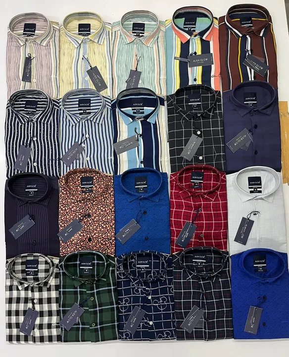 *💯% Original Men’s Premium Full Sleeves Tensile Stripes Shirts*

Brand:*ALIEN GLOW®️[O.G]*
Fabric:  uploaded by business on 9/2/2023