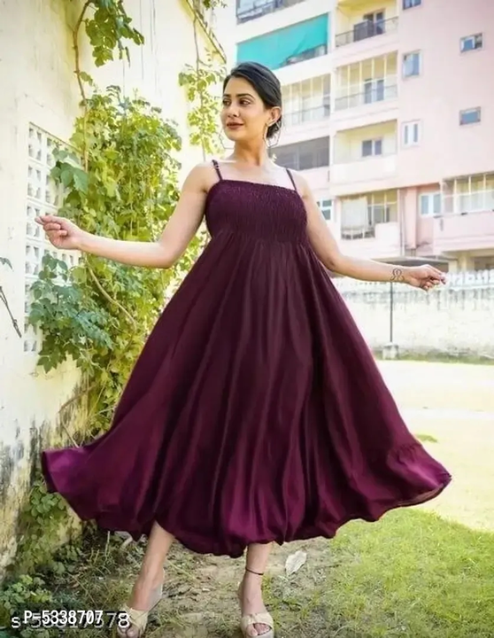 *Alluring Purple Rayon Solid Anarkali Kurta For Women*

  uploaded by JK CLOTHES COLLECTION on 9/2/2023