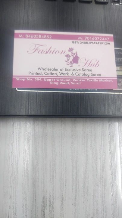 Visiting card store images of FASHION HUB