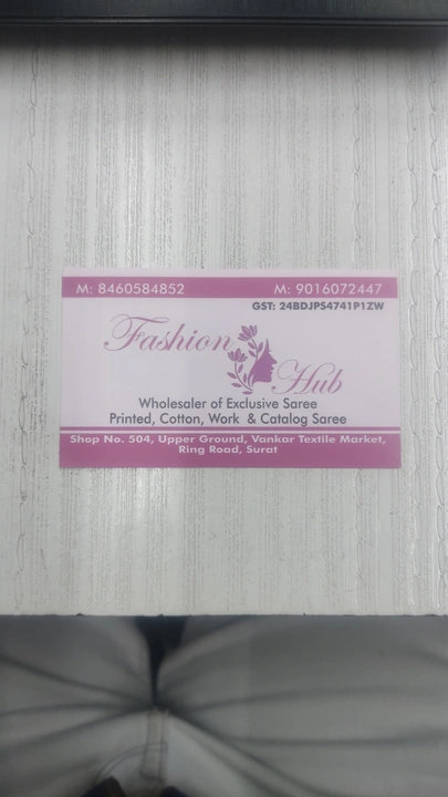 Visiting card store images of FASHION HUB