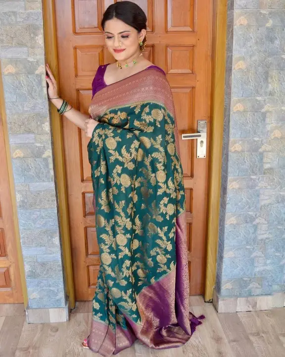 Rich pallu With Allover flower design saree  uploaded by DHANANJAY CREATION  on 9/2/2023