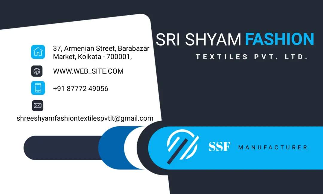 Visiting card store images of SRI SHYAM FASHION TEXTILES PRIVATE LIMITED