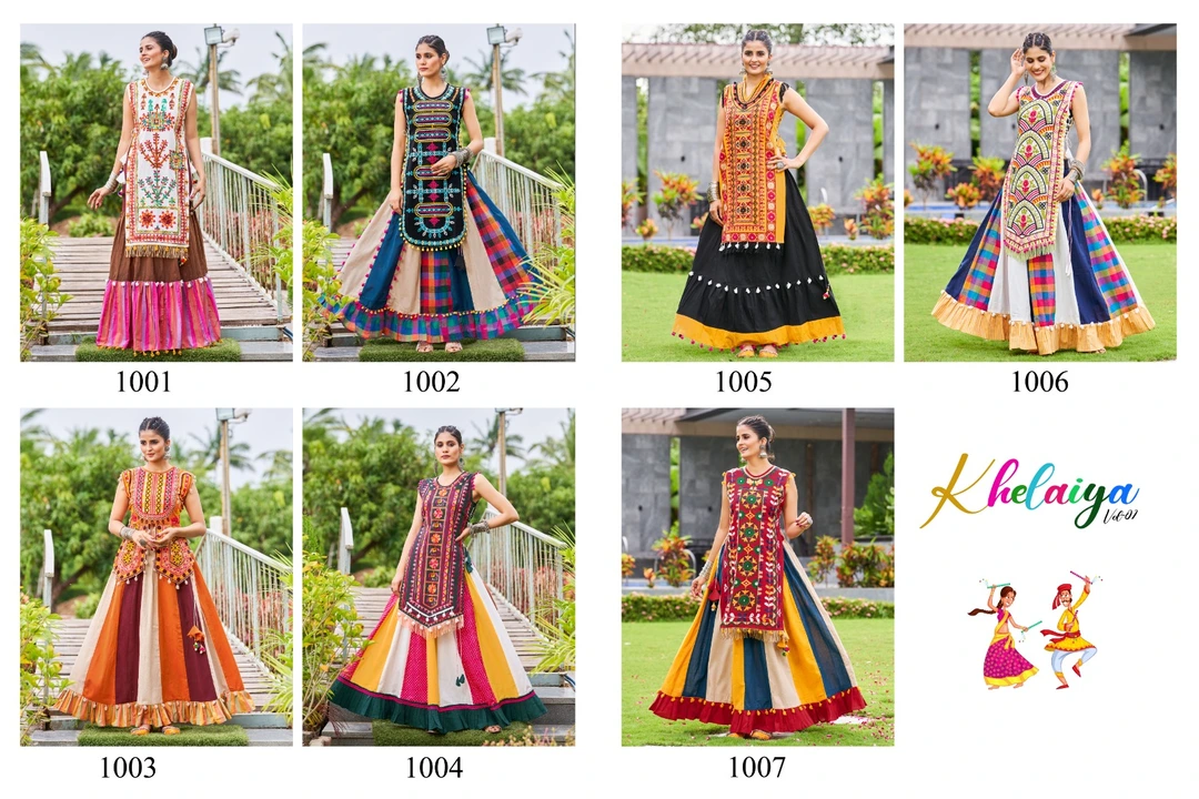 Leheriya Navratri Special 🤩 ALL NEW KHELAYIA SKIRT PANEL COLLECTION uploaded by business on 9/2/2023