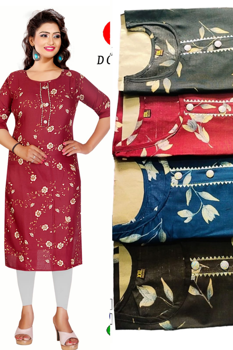 Size      :  L,xl
Rate     :  125/_
Fabric. : Rayon.      Length: 44 uploaded by business on 9/3/2023
