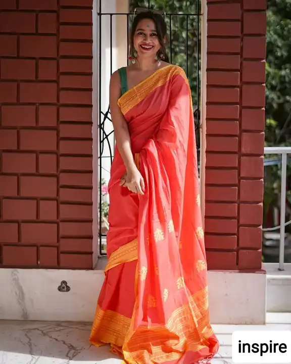 t Soft Chanderi Cotton Saree With Mono Cotton Blouse uploaded by A star on 9/3/2023