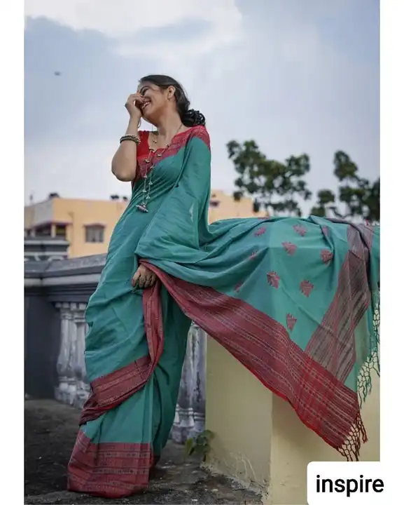 t Soft Chanderi Cotton Saree With Mono Cotton Blouse uploaded by business on 9/3/2023