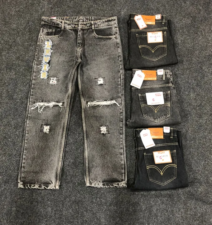 Flat finish distressed jeans uploaded by Gagan Apparels on 9/3/2023