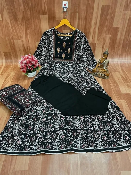 Jaipur printed kurta pant and dupatta set  uploaded by Aleexa Outlet on 9/3/2023