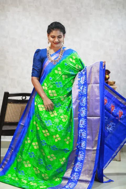 Pochampally ikkat silk sarees uploaded by business on 9/3/2023