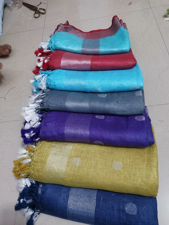Linen dupatta  uploaded by Indiano Creation on 9/3/2023