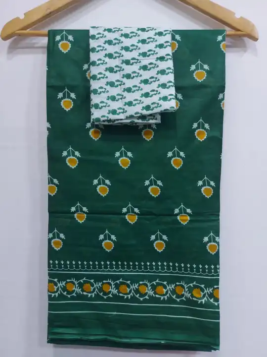Pure Cotton printed saree  uploaded by business on 9/3/2023