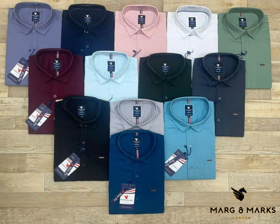 Brand- MARG & MARKS           Moq - 80    Fabric - Yarn Dyed Oxford Plain  uploaded by Runali Retail on 9/4/2023