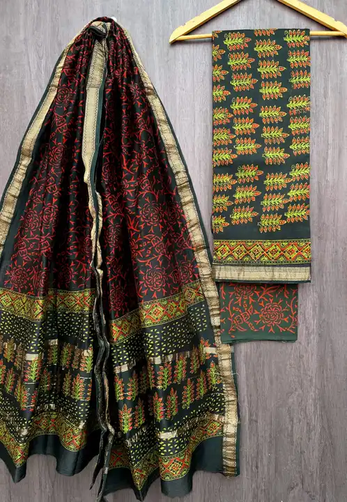 Maheshwari silk suits  uploaded by Bagru Cotton Handblock on 9/4/2023