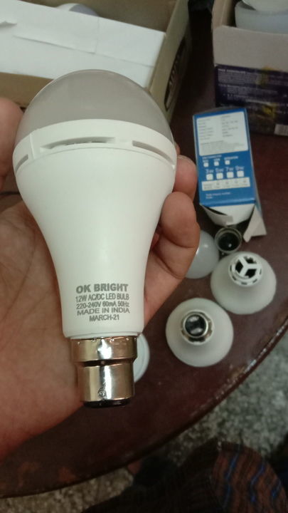 AC DC rechargeable bulb  OK bright industries  uploaded by business on 3/20/2021