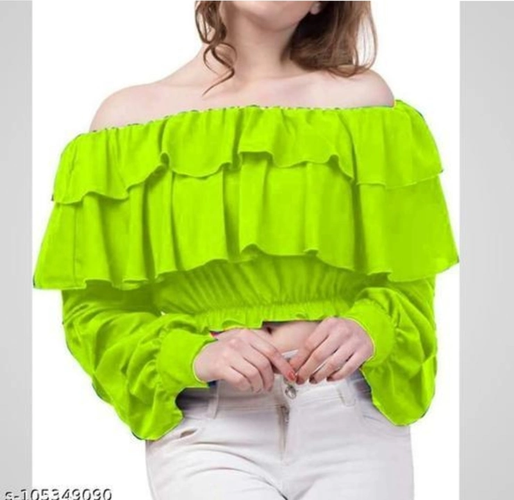 RUFFAL SLEEVES TOP FOR WOMEN AND GIRLS uploaded by Fever 2 Fashion Meesho Clothing whole Sale on 9/4/2023