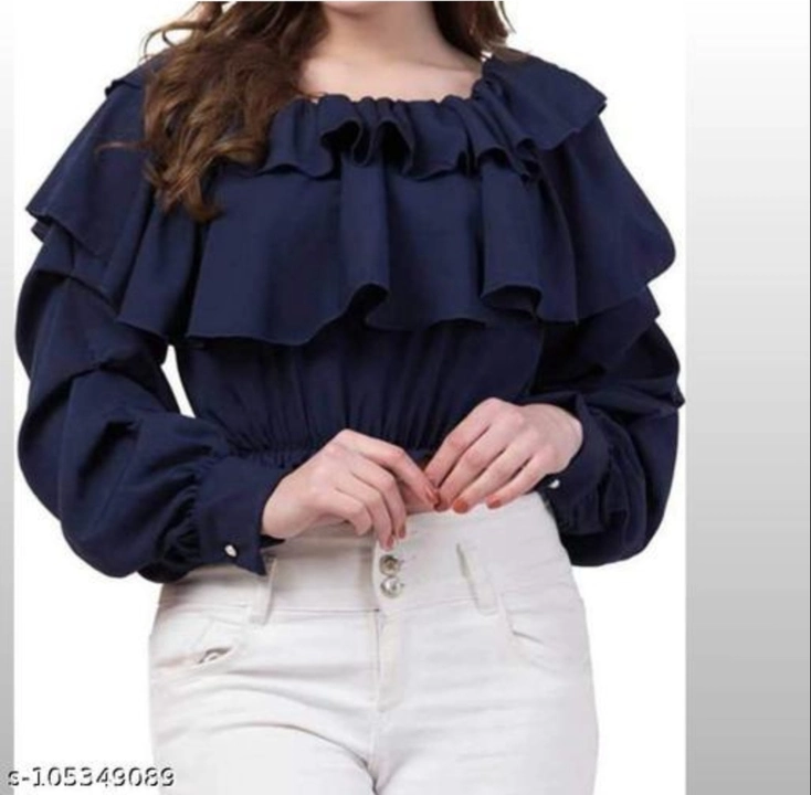 RUFFAL SLEEVES TOP FOR WOMEN AND GIRLS uploaded by Fever 2 Fashion Meesho Clothing whole Sale on 9/4/2023
