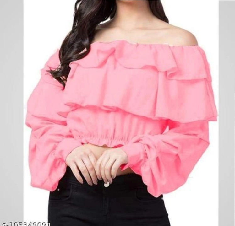 RUFFAL SLEEVES TOP FOR WOMEN AND GIRLS uploaded by business on 9/4/2023