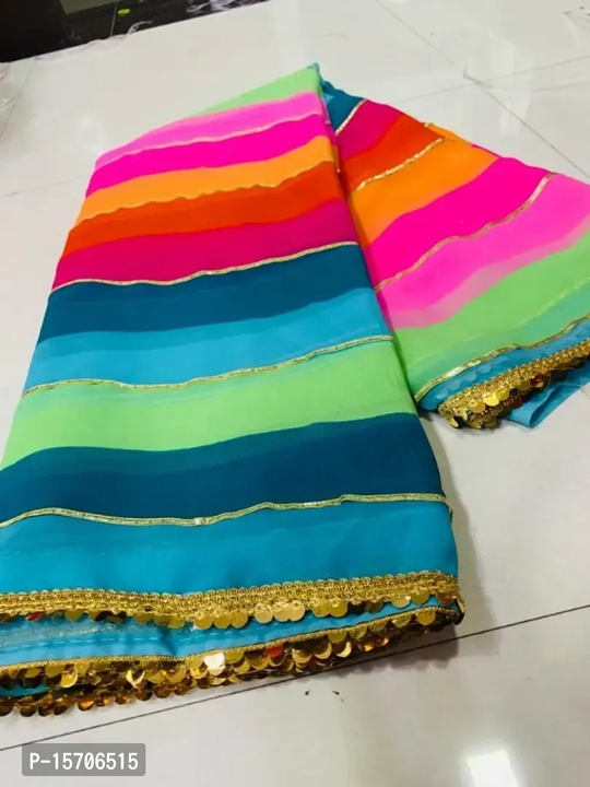 georgette lehariya saree

 Fabric:  Georgette

 Type:  Saree with Blouse piece

 Design Type:  Leher uploaded by business on 9/4/2023
