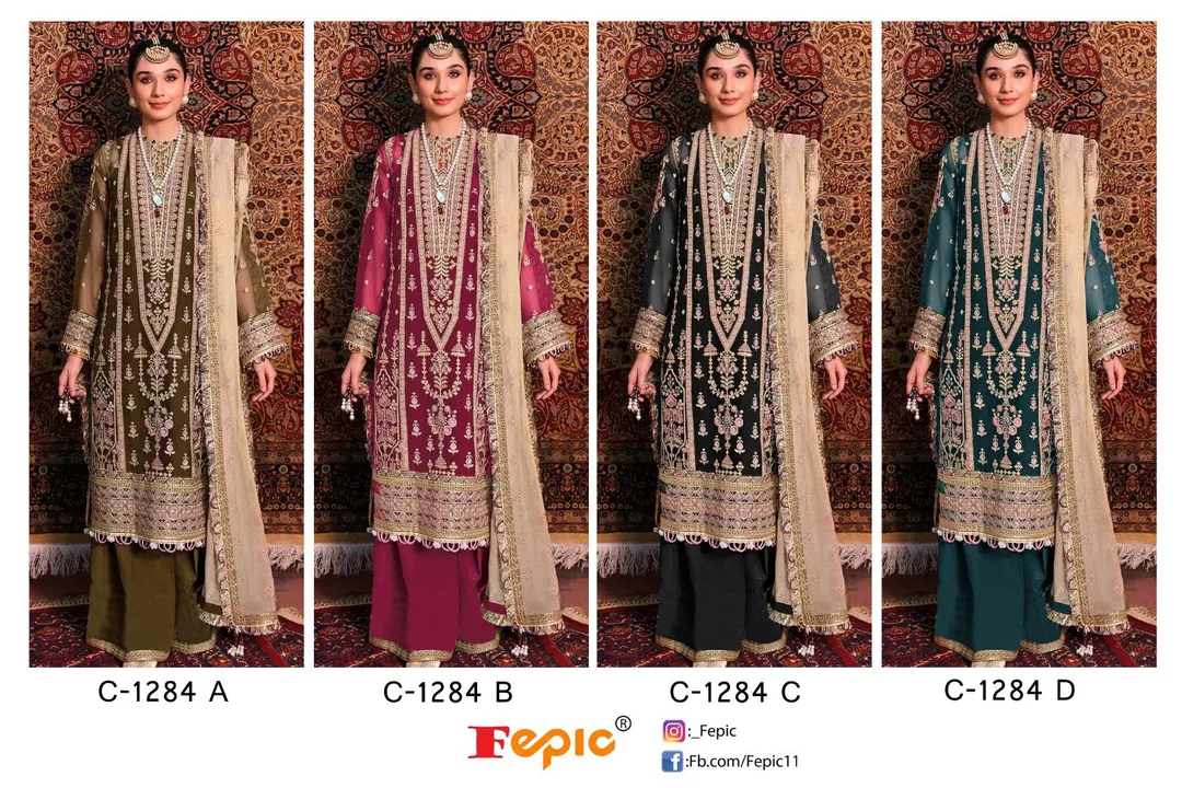 _*BRAND NAME*_:- FEPIC
_*CATALOUGE NAME*_:- ROSEMEEN

_*D NO*_:- C 1284 ( 4 PCS SET ) 

 uploaded by Ayush fashion on 9/4/2023